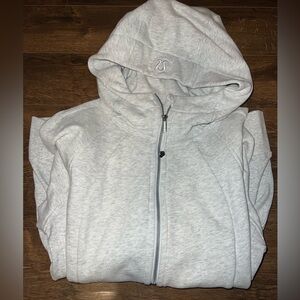 Lululemon heather grey full zip scuba jacket
